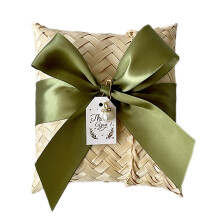 Bamboe geschenkmand met deksel 12,5x12cm & 16x12cm