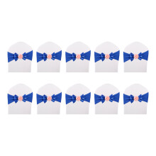 Stretchy Chair Bow Tie Bands35-55cm Spandex – 10Pack