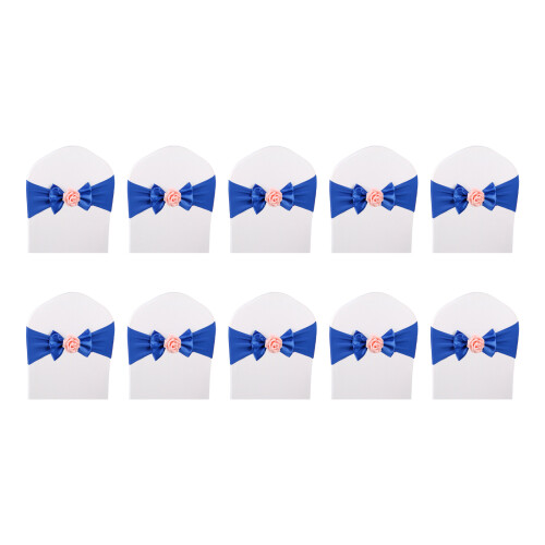 Stretchy Chair Bow Tie Bands35-55cm Spandex – 10Pack