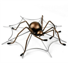 Elegant Red Spiders Iron Wine Rack For Home Pubs Office Decors