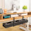 Support de gestion des fils sous le bureau, longueur réglable, 4