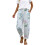 Size Pants Womens Pants Drawstring Lantern Beach-Sky Blue XL 1
