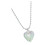 Collier pendentif bulle d'amour en titane, avec-transparent 1