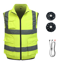 Cooling Vest for Men Women Reflective Ice-fluorescent green L