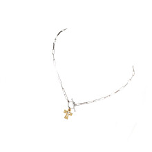 Classical OT Clasp Crucifix Necklace Alloy Neck-Style.4.