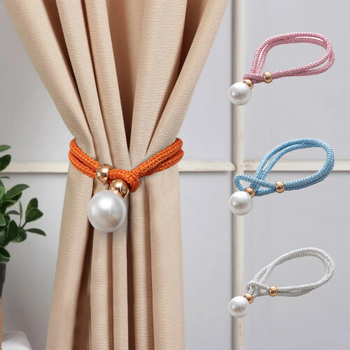 2pcs Woven Polyester Curtain Tiebacks 2