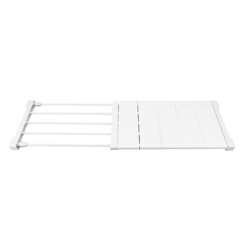 Tension Shelf White Adjustable Closet Divider24cm 1