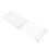 Tension Shelf White Adjustable Closet Divider24cm 5
