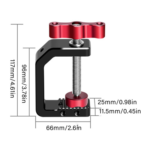 C Clamp Desk Mount Multi-Function Desktop Clamp for Photography 2