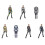 3D skelet cosplay bodysuit van polyester, maat S-XXL 8