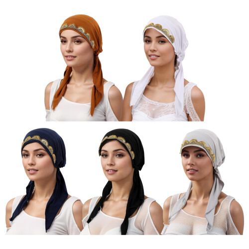 Head Covering Windproof Warm Breathable Headscarf-Black os 1