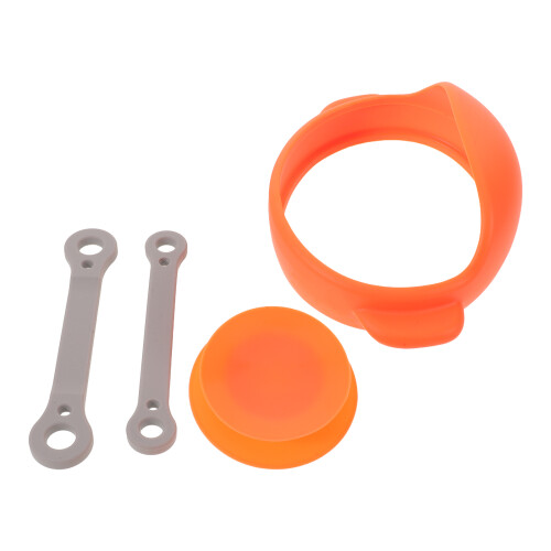 1Ensemble Ensemble Silicone Orange Cuff Antitremblement Aide Senior