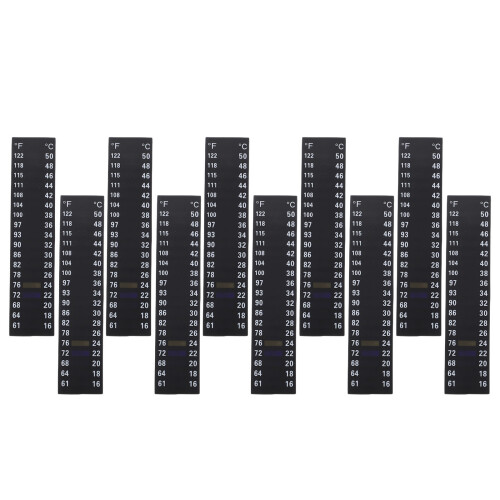 10Pcs Portable Digital Temperature Strips Pet Sticker for Brewing Jars