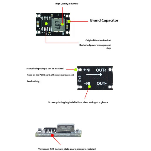 3A Power Conversion Module for DIY Projects and Embeddedly-4.2V 1