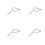 4Pcs Silver DIY Knitting Needles for Bracelet Work and Weaving 1