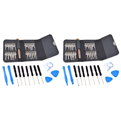 2Sets Electronic Device Repair Kit with Magnetic Handle and Screw Bits