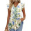 Women's  Blouses, with Ruffle Sleeves, Spring-Sky Blue S 1