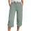 Women's  Pants, Casual Drawstring Elastic -Light Green XXL 1