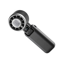 Small Desk Fan Strong Wind And Energy Saving Design-Grey
