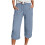 Women's  Pants, Casual Drawstring Elastic -Light  Blue XL 1