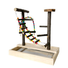 Interactively Bird Training Platform With Adjustable Height