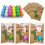Plastic Dinosaur Eggs Hatching Cards Educational Toy-C 24 6