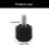 Rubber Head Crossed Shape Hand Twist Screws Comfortable-Black 1