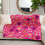 Koc flanelowy z wzorem serca 100x70cm 3