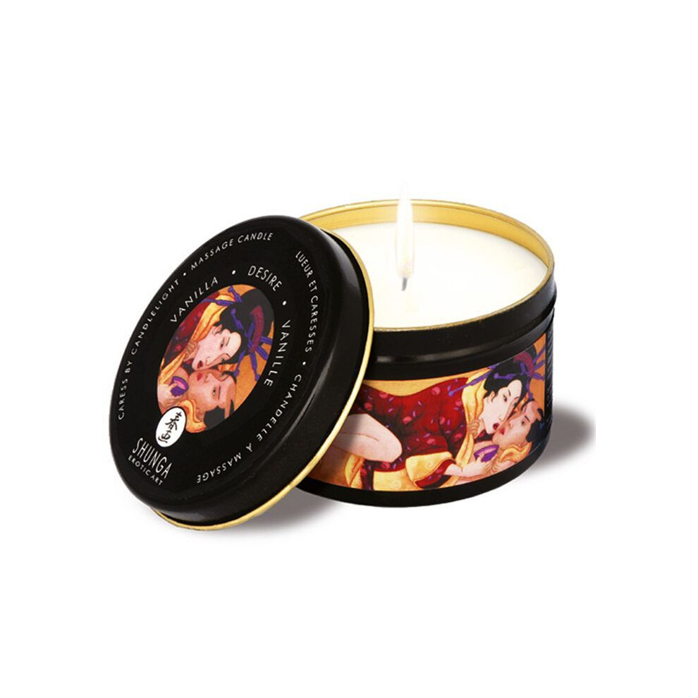 Shunga - Mini Caress By Candelight Vanilla Massage Candle 170 Ml