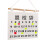 Organizzatore da parete con tasche numerate in cotone e lino 1