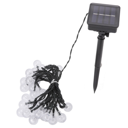 Luci solari a stringa con 30 LED, 6,5 m, impermeabili IP65. 2