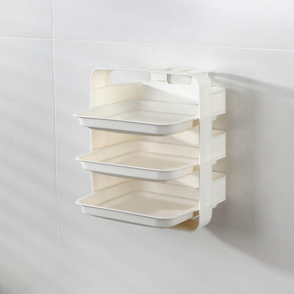 6-Layer Stackable Food Sorting Tray, Pp, Wall-Mountable 9058772780461