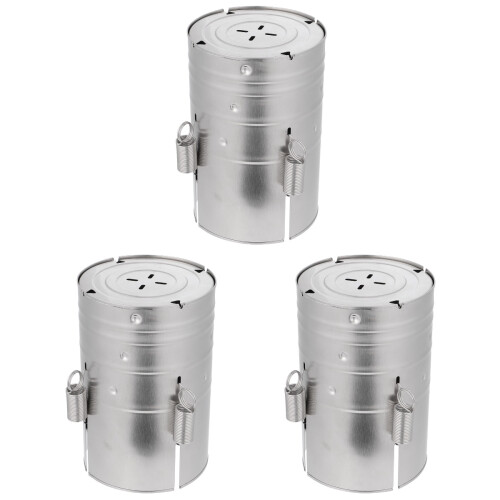 3Stk Fleischpresse Burgerformer Küchenhilfe Silber