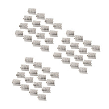48Pcs Stainless Steel Silver Drawer Butt Hinge for Door and Window Use
