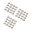 48Pcs Stainless Steel Silver Drawer Butt Hinge for Door and Window Use 1