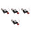 4Pcs Vintage Black Cuckoo Clock Movement DIY Replacement Kit 1