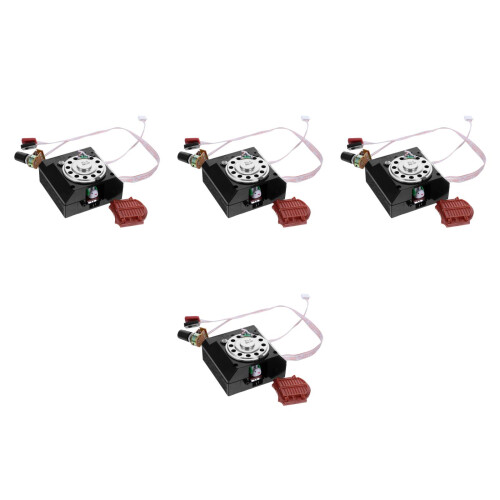 4Pcs Vintage Black Cuckoo Clock Movement DIY Replacement Kit