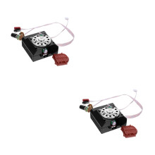 2Pcs Vintage Black Cuckoo Clock Movement Kit for DIY Wall Clock Repair