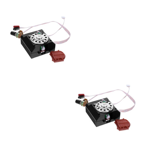 2Pcs Vintage Black Cuckoo Clock Movement Kit for DIY Wall Clock Repair