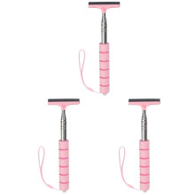 3Pcs Pink Car Windshield Cleaner Tool Rear View Mirror Squeegee Rubber