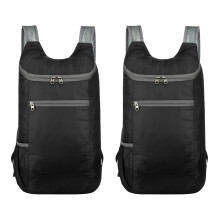 2Stk Leichter Camping Rucksack Faltbar Wasserabweisend