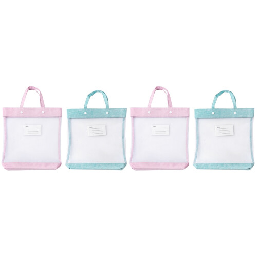 4Pcs Lightweight File Organizer Nylon Document Storage for Office