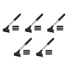 5Sets Car Snow Removal Tool Black Squeegee Ice for Windows