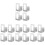 16Pcs Silver Wall-Mount Pot Lid Organizer Stainless Steel Kitchen Rack 1