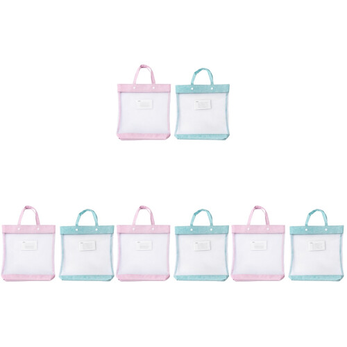 4 Pcs Handheld File Holders Nylon Bag Practical Document
