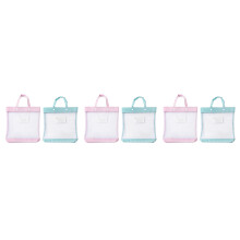 6Pcs Nylon File Bags Snap Button Document Organizers for Office