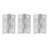 Stainless Steel Cabinet Hinges Silver 32pcs 2.5 Inch 1