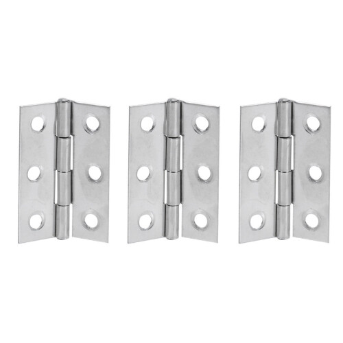 Stainless Steel Cabinet Hinges Silver 32pcs 2.5 Inch