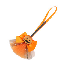 Ornament Mătură de Vrăjitoare – Mov Portocaliu Roșu, 15x5cm