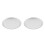 2Pcs Silver Aluminum Alloy Perforated Pizza Bakeware Oven Tray 1